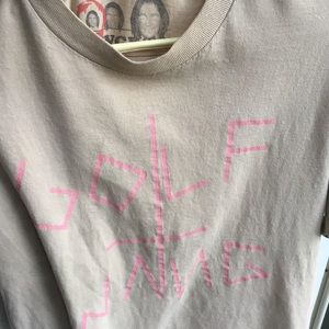 GOLF WANG PINK AND TAN BOXCUTTER SHIRT
